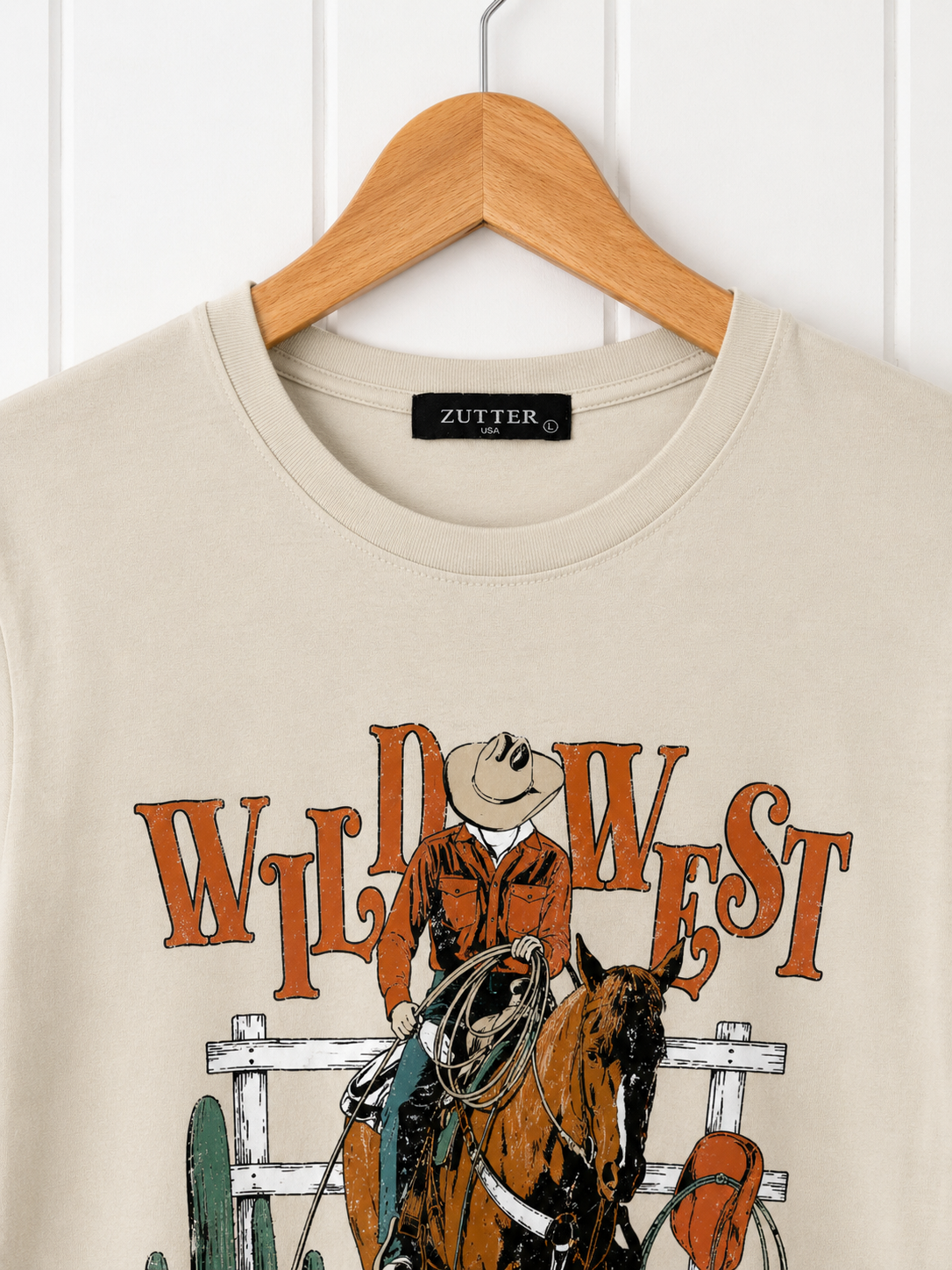 Zutter Wild West Graphic Tee β Size Large