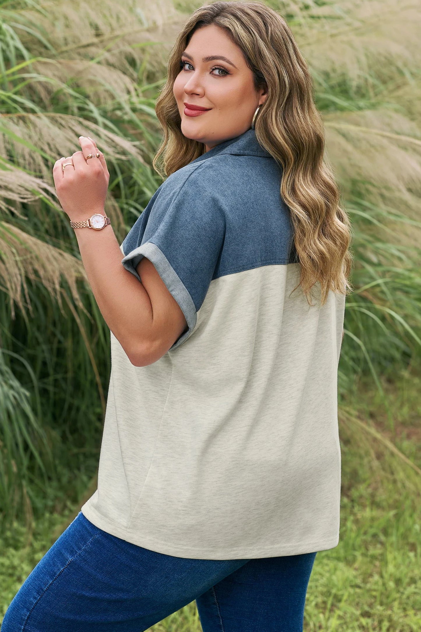 PREORDER | Weekend Casual Color Block Polo Top