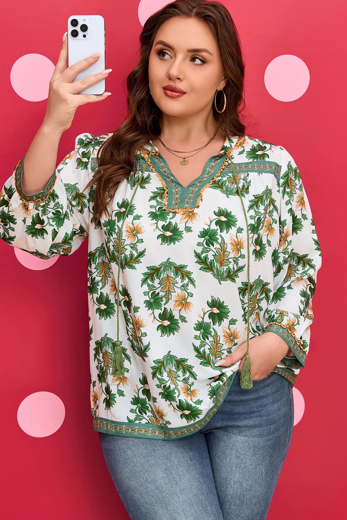 PREORDER | Garden Party Tassel Blouse