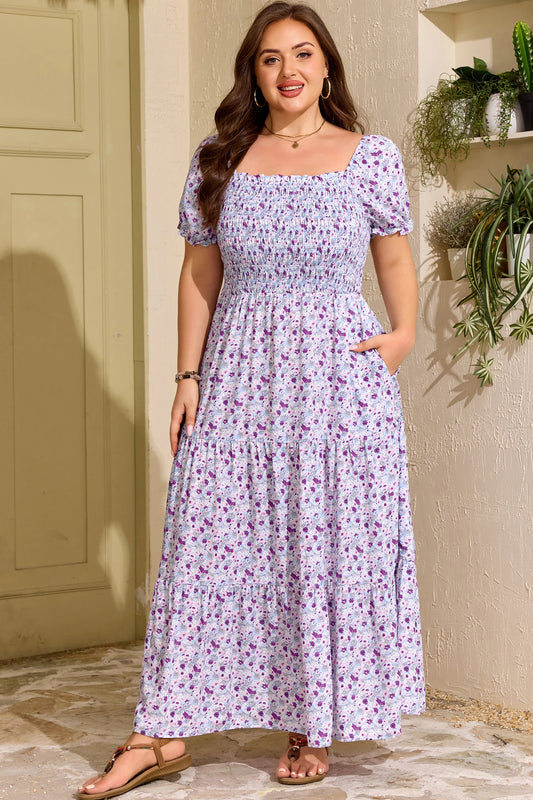 PREORDER | Violet Garden Smocked Maxi Dress