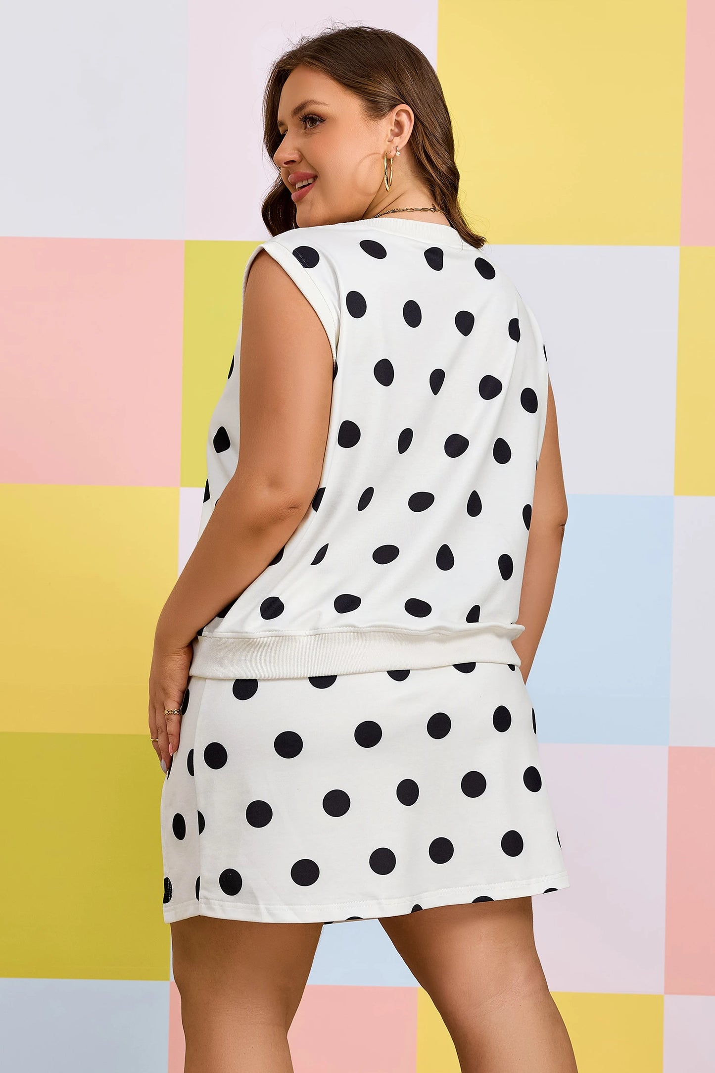 PREORDER | Classic Charm Polka Dot Skort Set