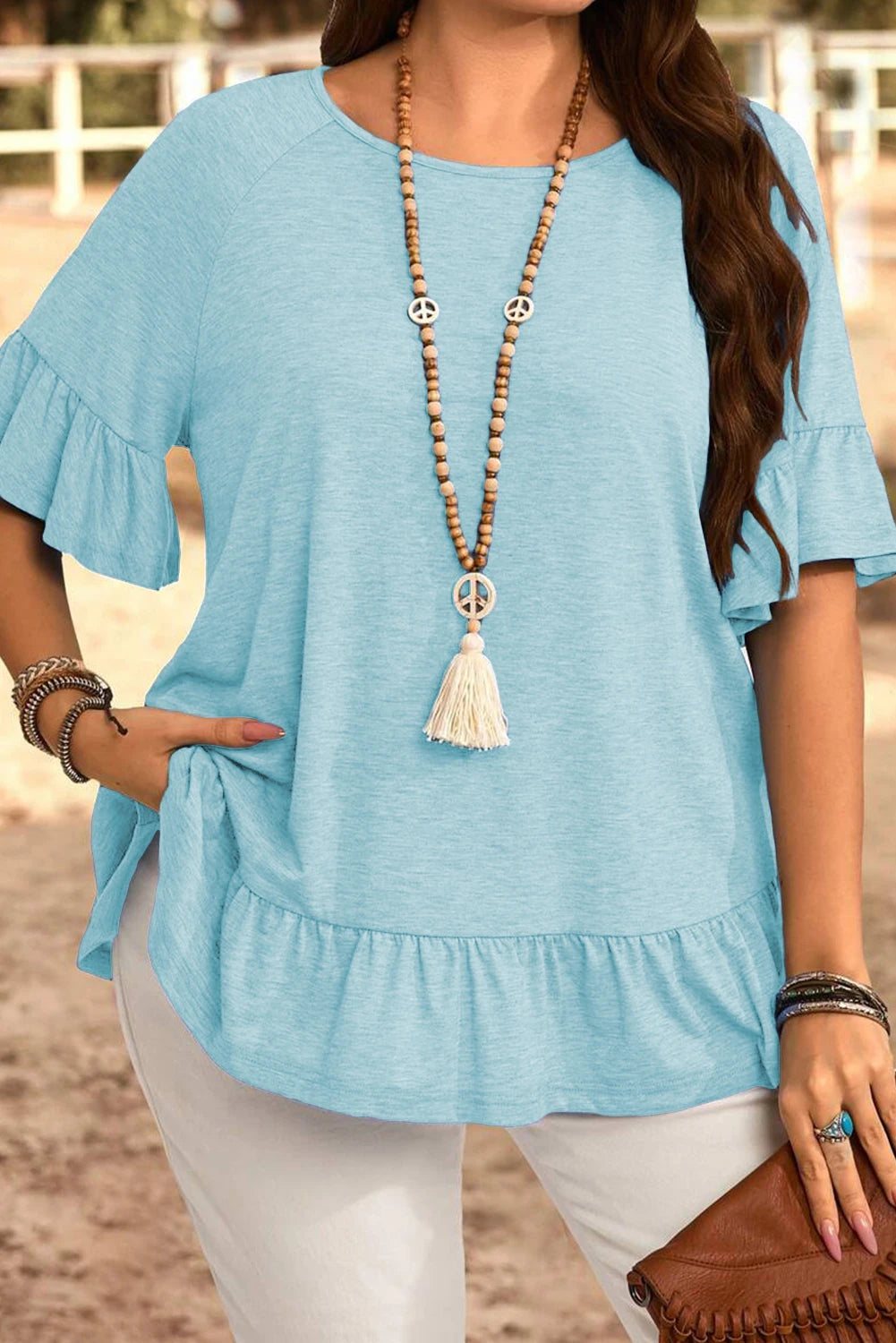 PREORDER | Easy Breezy Ruffle Sleeve Top