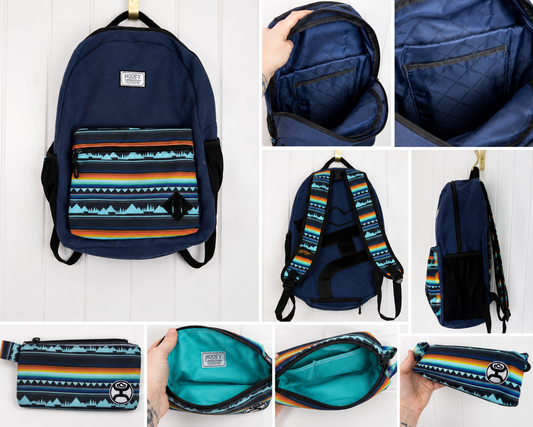 Hooey Backpack + Matching Pouch Set