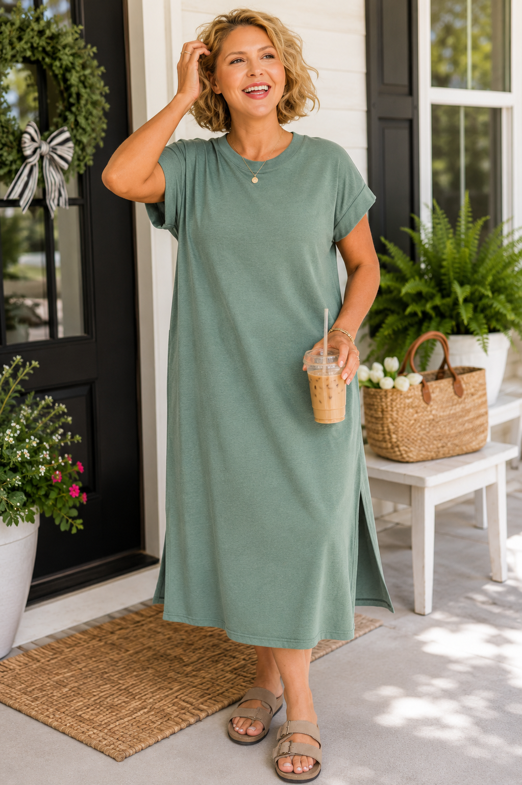 Sage & Simple Midi Dress