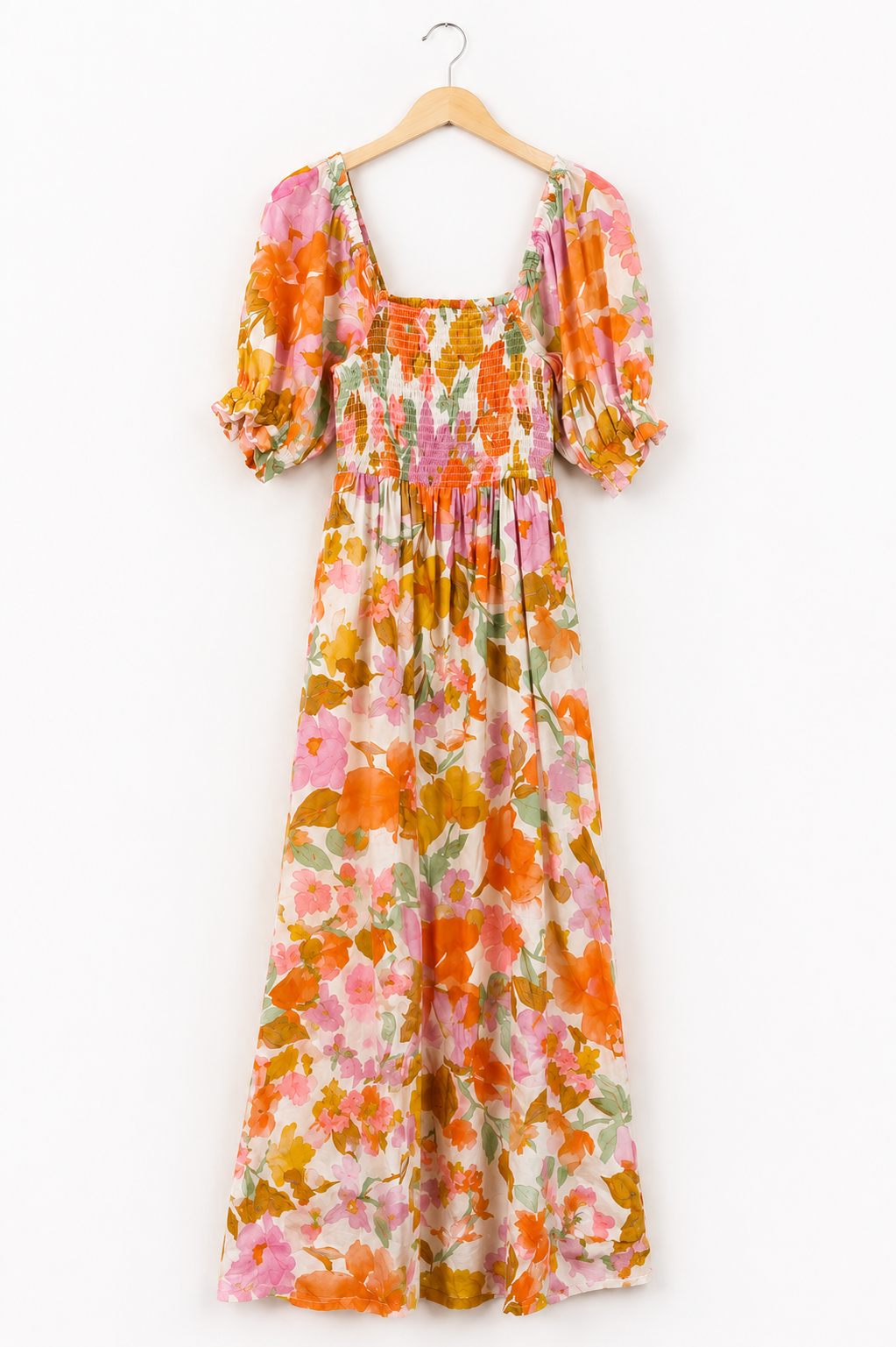 Billabong Floral Smocked Maxi Dress | XS