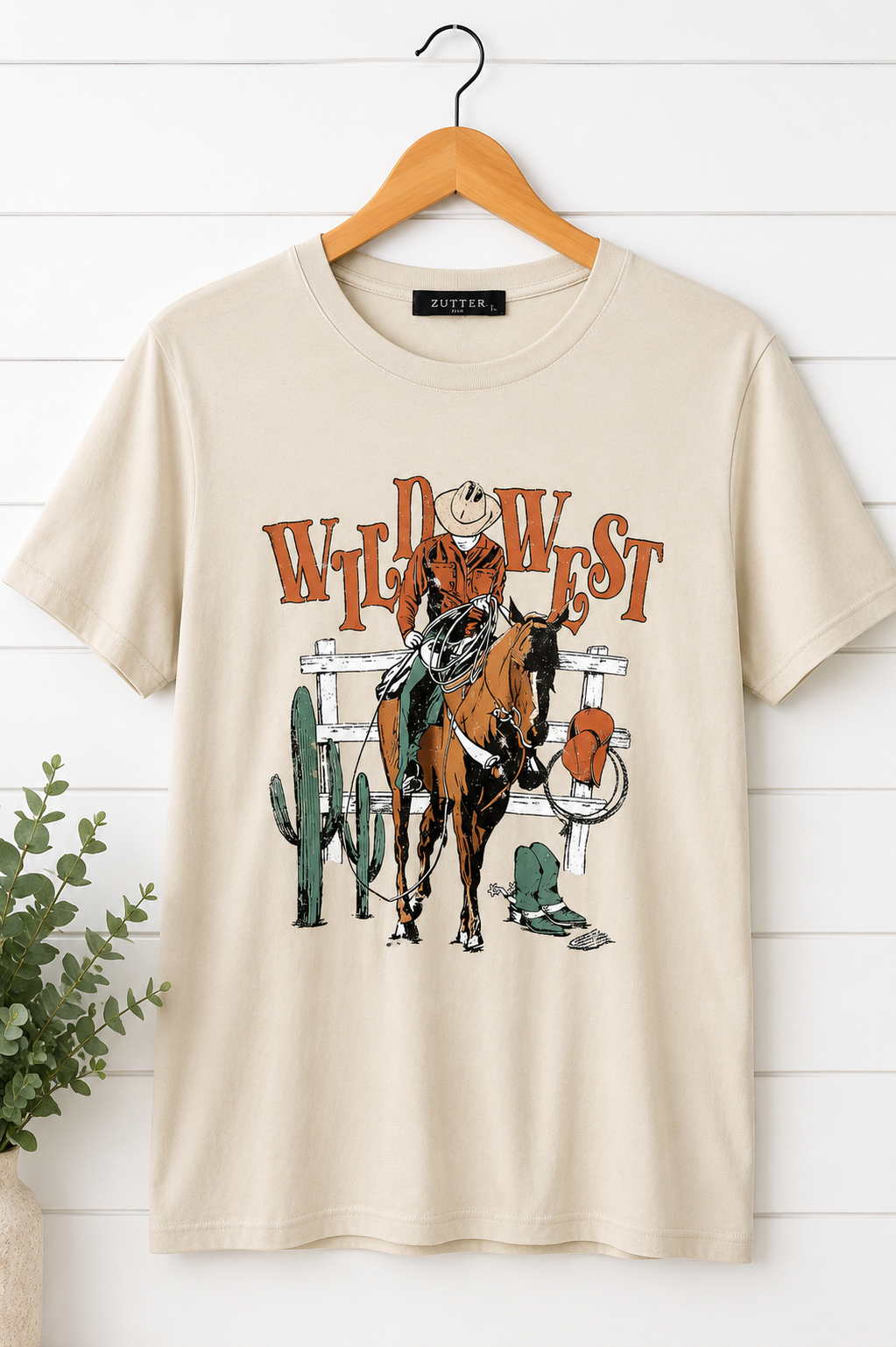 Zutter Wild West Graphic Tee – Size Large