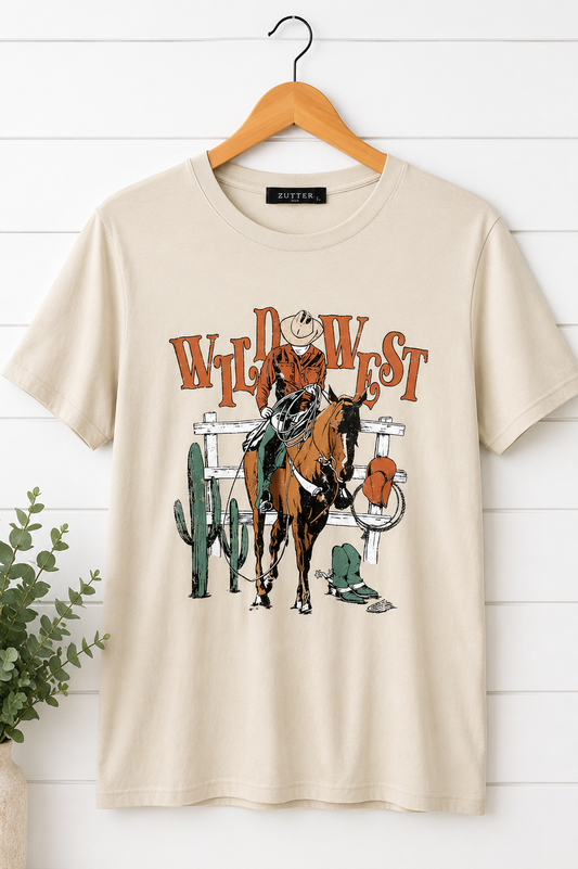 Zutter Wild West Graphic Tee – Size Large